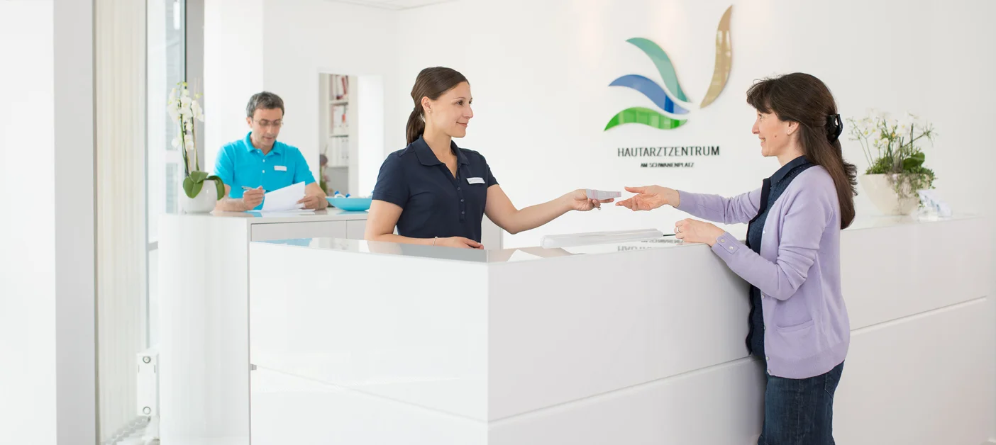 Empfang Hautarztzentrum Hilden